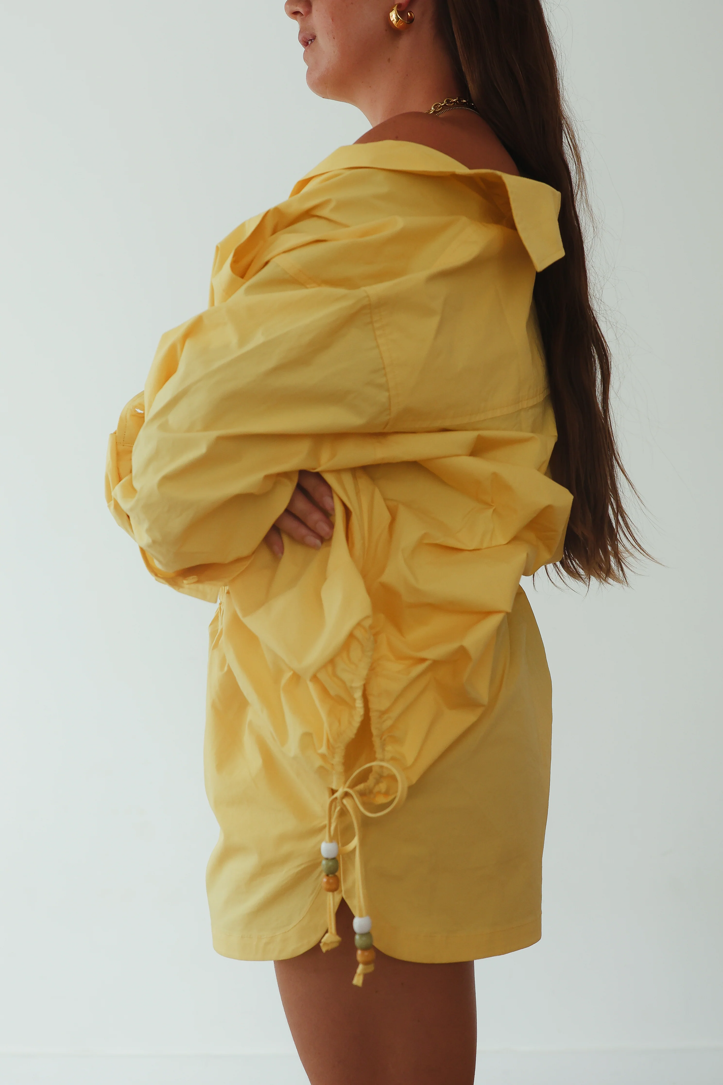 Chloe cotton short - golden yellow - Image 5