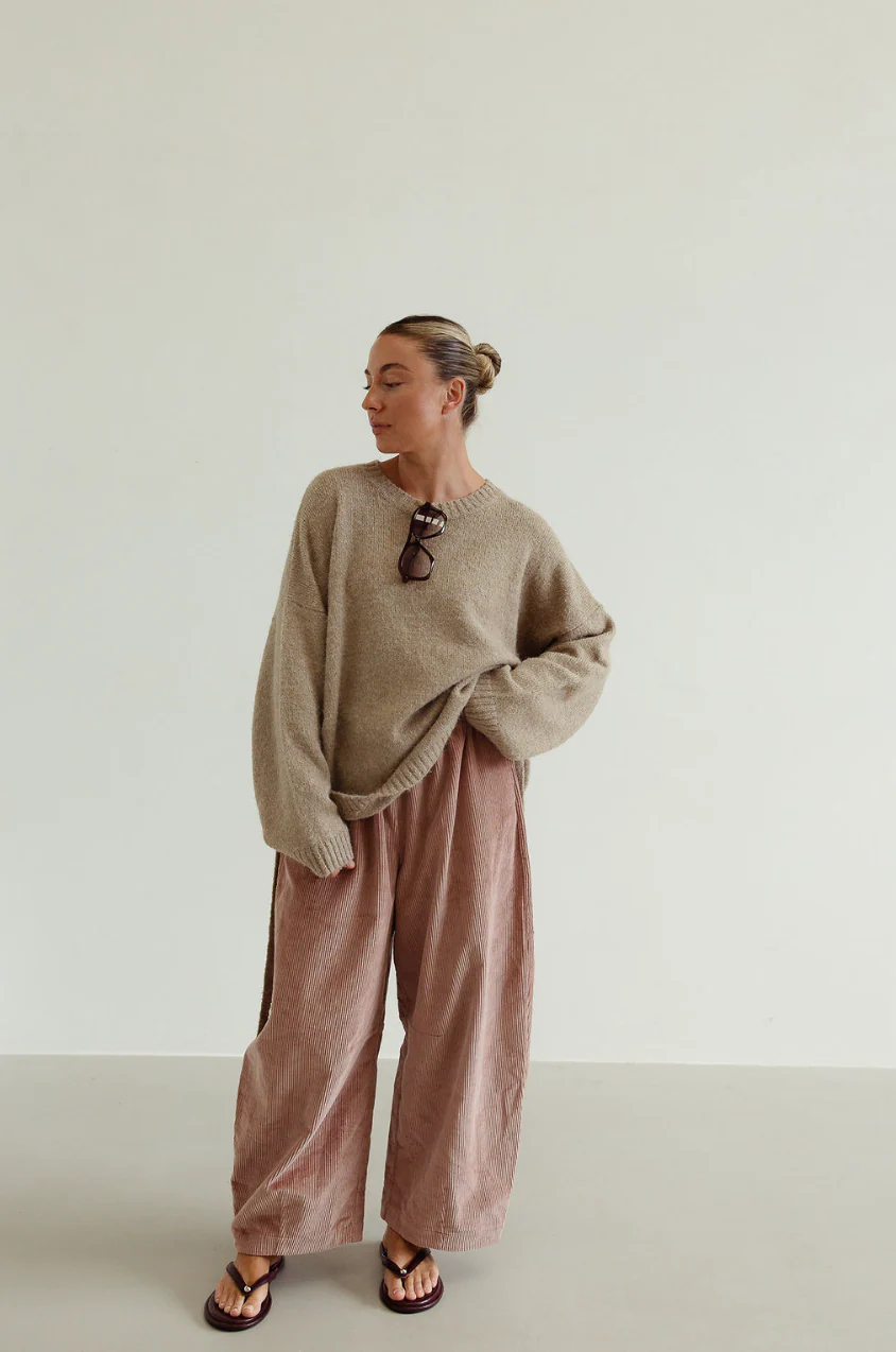 Isabel tie side knit - oatmeal - Image 4