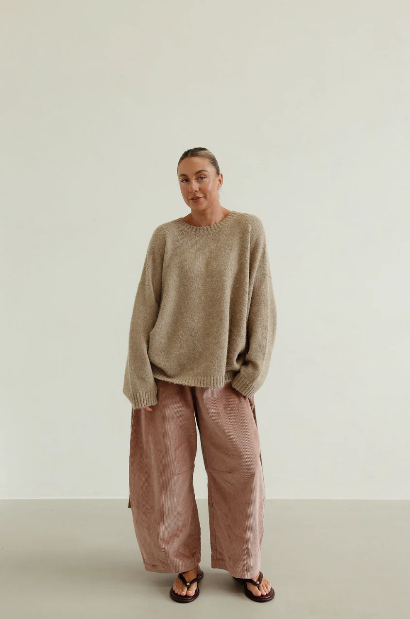 Isabel tie side knit - oatmeal - Image 5