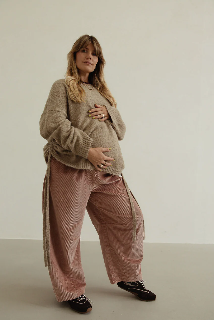 Isabel tie side knit - oatmeal - Image 7