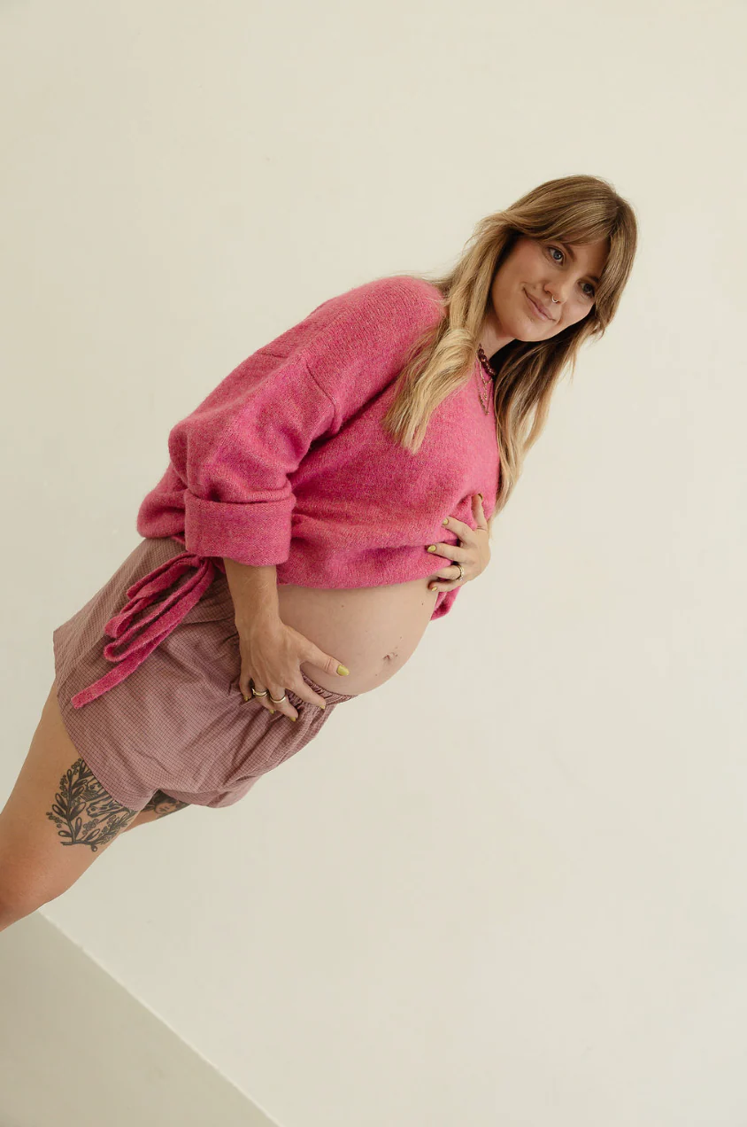Isabel tie side knit - watermelon - Image 3
