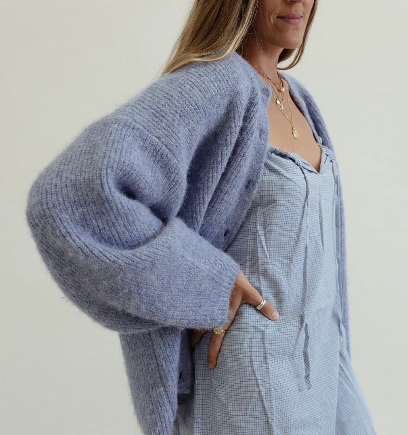 Sienna knit - dusty blue - Image 4